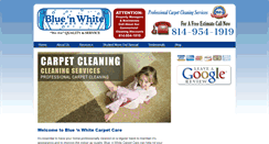 Desktop Screenshot of bluenwhitecarpetcare.com